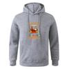 Long Sleeve Black Gray Teens Autumn Hooded Sweatshirt Hoodie Sportswear