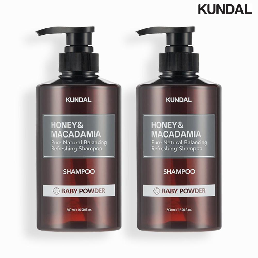 KUNDAL Nature Shampoo 500ml x 2 Baby Powder