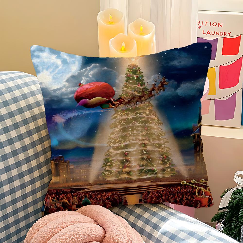 MovieThe Polar Express Decorative Room Aesthetics Pillow Case Home Decor Bedroom Sofa Bed Couch Pillow Cover 45x45