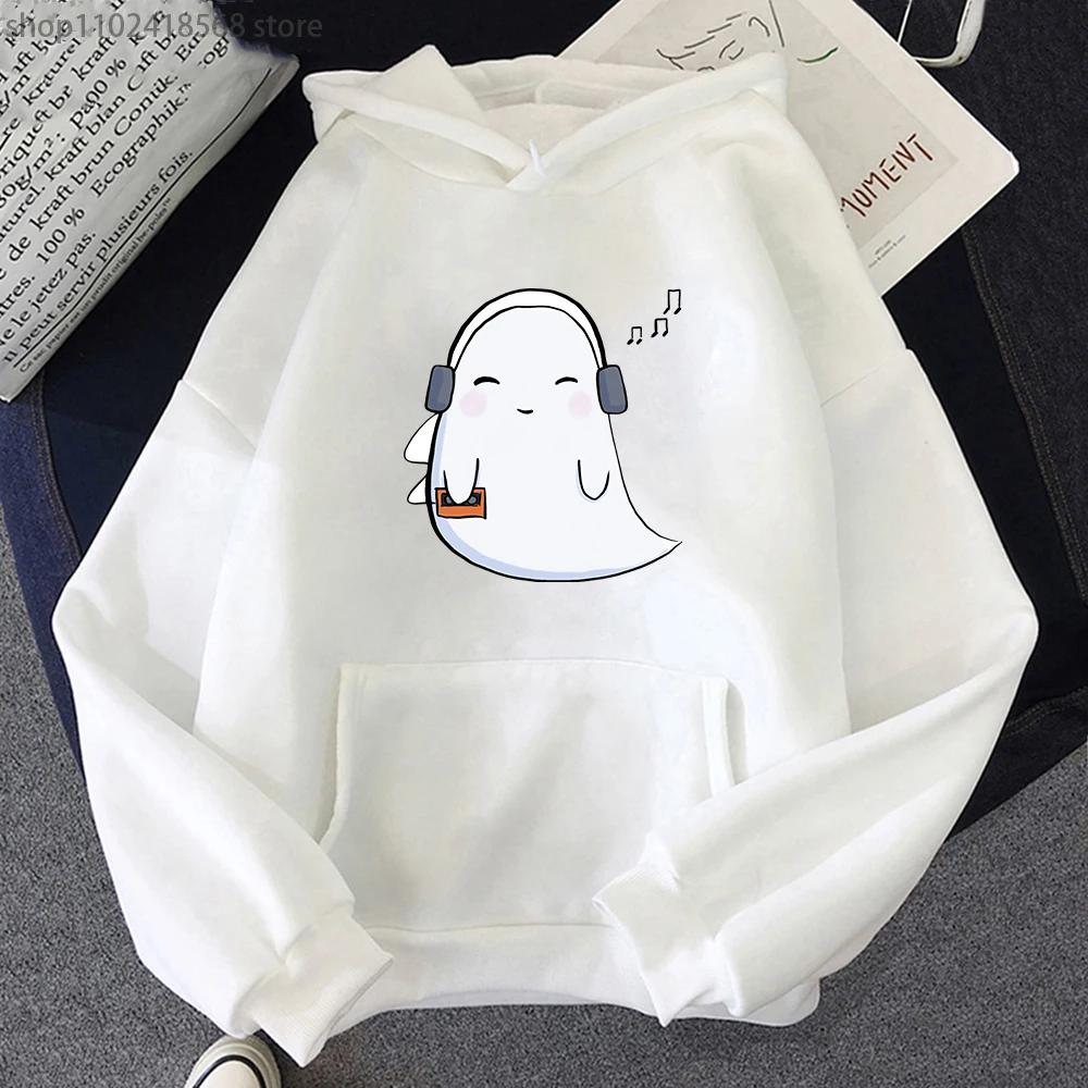 Listen Music Napstablook Ghost Hoodies for Halloween Undertale Game Sweatshirt Hooded Women Kawaii Hoodie Men
