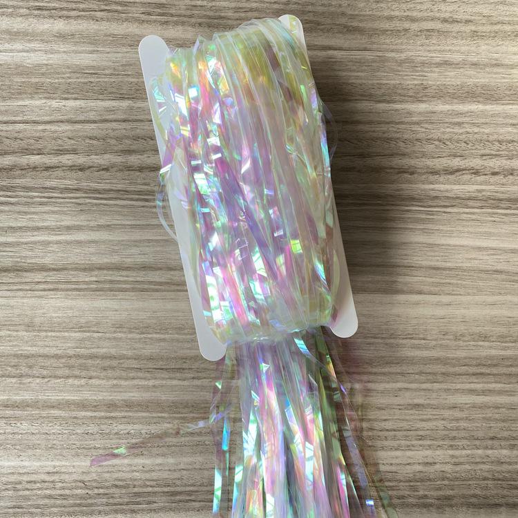 Colorful Candy Rain Silk Curtain - 1x2m Transparent Backdrop for Christmas, Halloween, Birthday, Stage & Event Decor