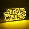 Enseigne lumineuse LED néon Star Wars - Paladone - Montable au mur ou autoportante - Jaune - Décoration murale