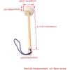 80mm Head Diameter Gong Mallet Wood Core with Soft Velvet Head Mallet Gong Parts Drumsticks for Percussion