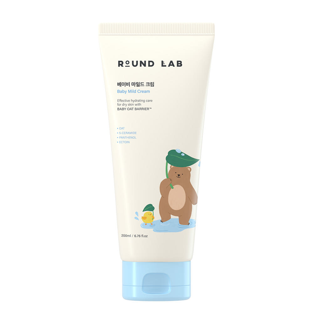 Round Lab Baby Mild Cream 200ml Gentle Moisturizing Baby Face & Body Cream