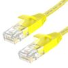 GSPOWER Flat LAN Cable CAT6e 30m Yellow RJ45 Connector High Speed Ethernet 250MHz Support Maximum 1Gbps Compatible with PlayStation TV Router Xbox