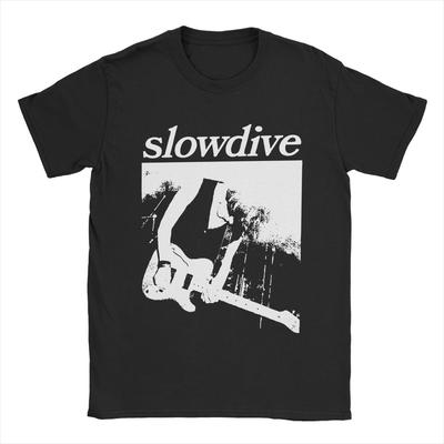 Slowdive Dreampop Unisex T Shirts Band Music Novelty Tees Short Sleeve Crewneck TShirt Pure Cotton Summer Tops