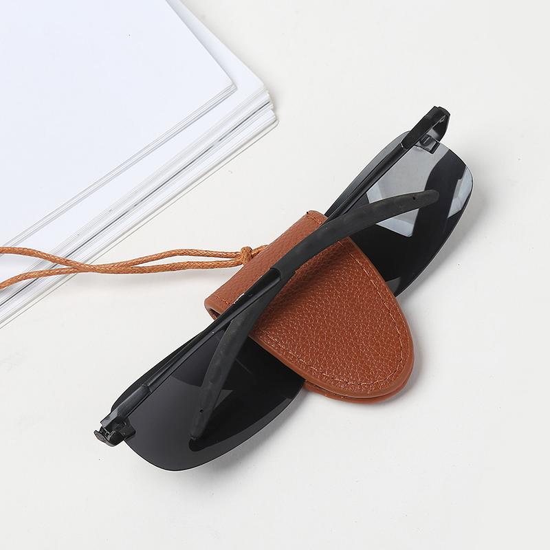 Anti-Lost Pu Leather Magnetic Hat Clip Sunglasses Storage Neck Hanging Lanyard Glasses Clip Organizer Gadget Hat Holder Girl
