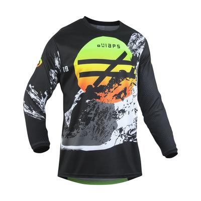 Men's Long Sleeve Off-road Motorcycle Mountain Bike Clothing Bicycle Motorcycle T-shirts Spring and Autumn Round Neck 3D Printed Top