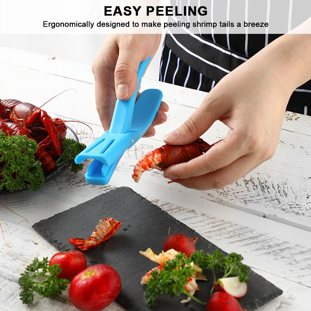 1/2/5 PCS Crayfish Shell Remover Plastic Lobster Scissors Effortless Shell Removal Tool Lobster Shrimp Shucker Tail for Kitchen