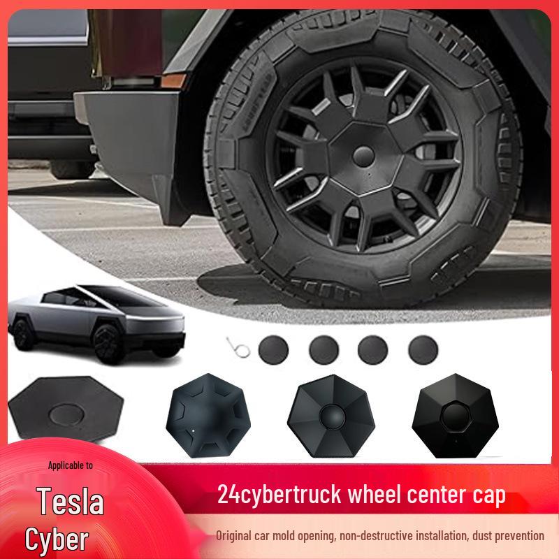 Cybertruck Wheel Center Cap Screw Cover - Modified Car Accessory for 24 Models