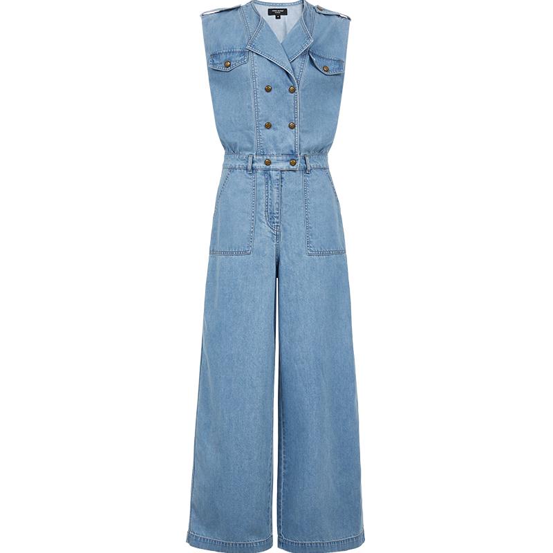 

VEROMODA Sleeveless Denim Jumpsuit L
