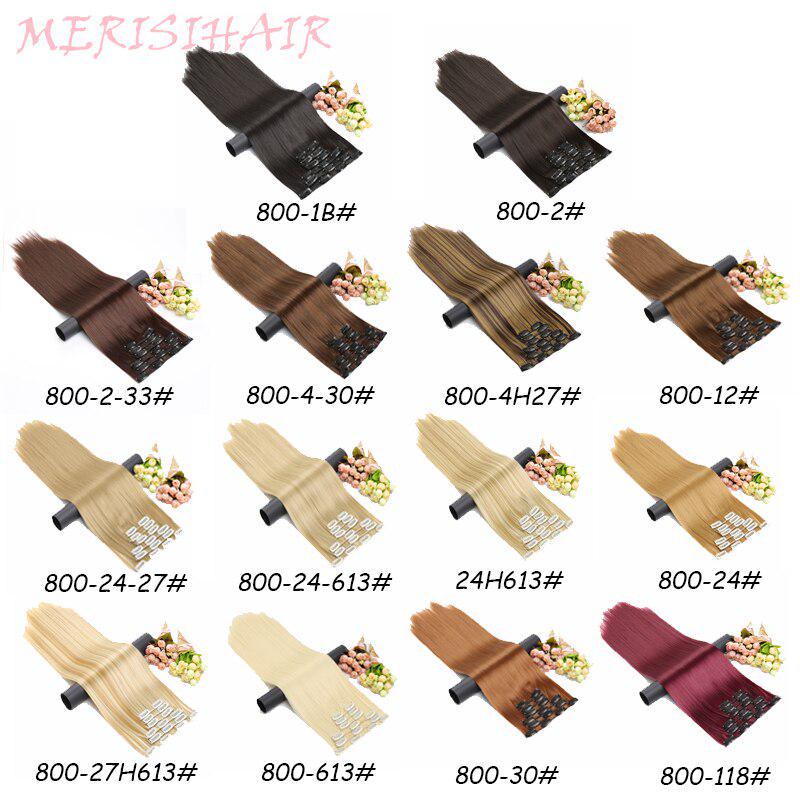 XINRAN Lange gerade Damen-Haarverlängerung, Stück, Haarverlängerung, synthetische Perücke, Frisur, Hitze