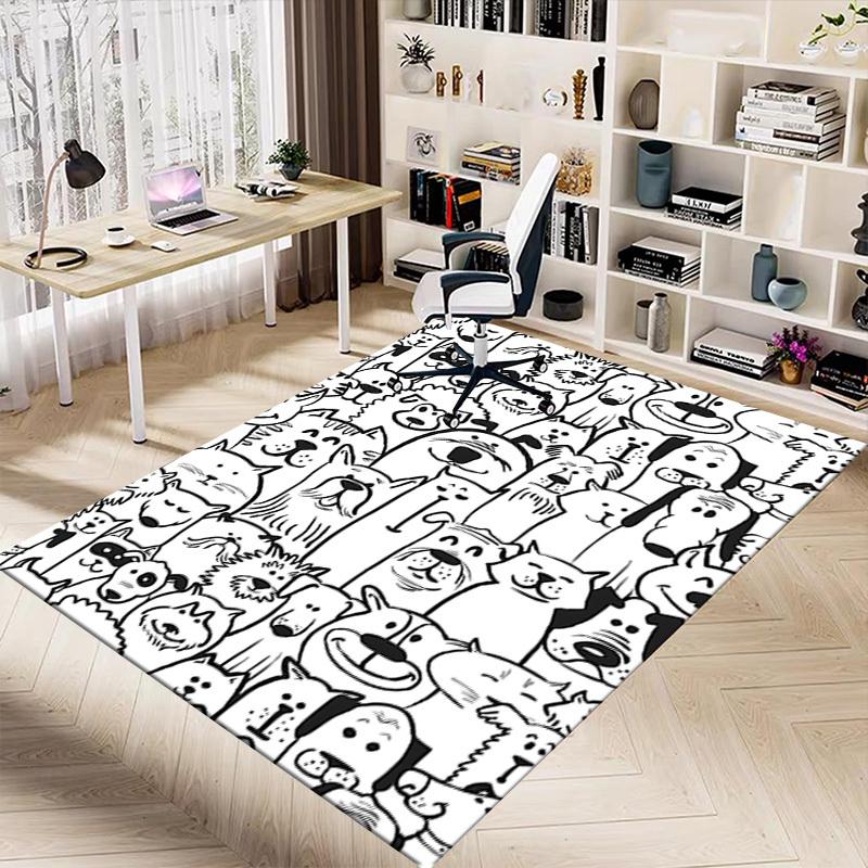 1PC Dog Cat Extra Large Non Slip Floor carpet, Office, family, bedroom Large Area Rug Indoor Rugs, Vibrant Colors