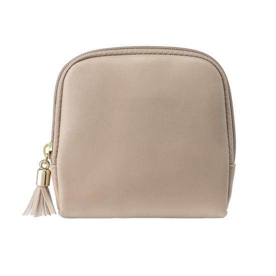 

Cosmetic Bag Multipurpose PU Leather Makeup Pouch Compact Travel Organizer for Handbag Luggage Bathroom Bedroom