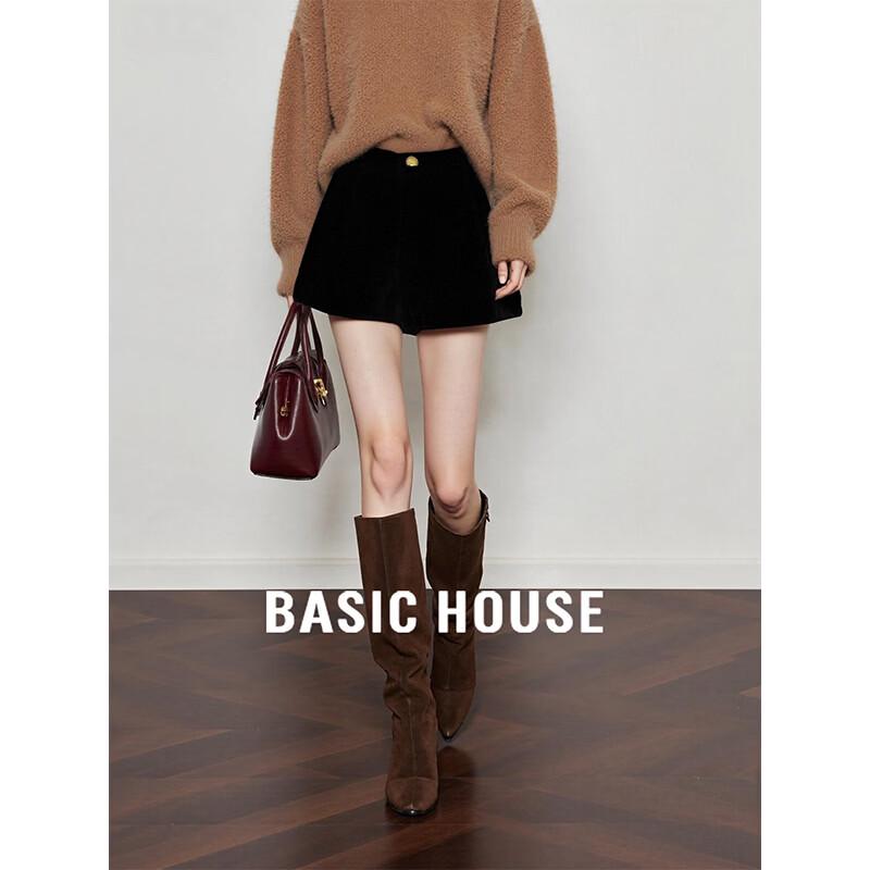 Базовые Шорты House Черный Бархат Широкие L