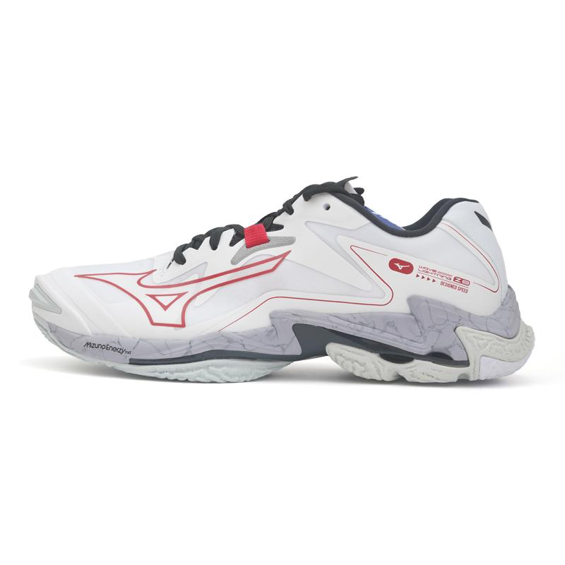 Mizuno Wave Lightning Z8 Breathable Coverage Lightweight Low-Top Badminton Shoes Unisex White Blue Mizuno V1GA240061
