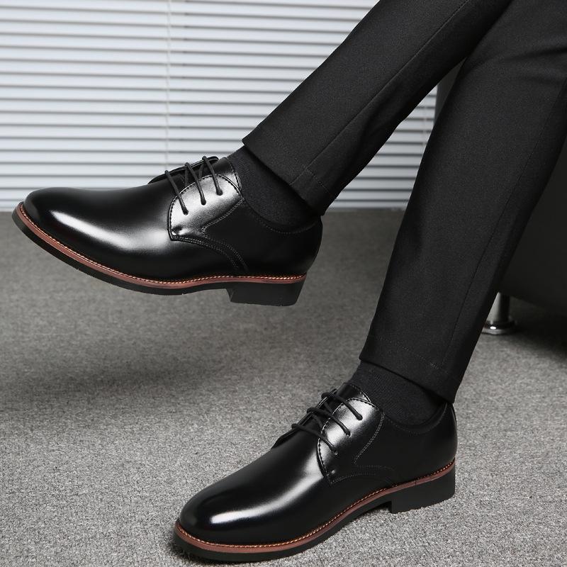 Men's Extra Large Leather Lace-Up Shoes, Sizes 45-48, Casual/Business Formal, Ready for Delivery.