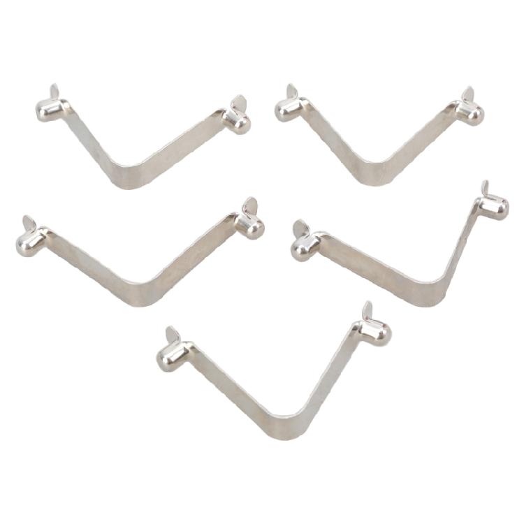 

5Pcs Kayaks Paddle Snap Spring Clip V Shaped Positioning Spring Sheet Tent Poles Clip Locking Tube Pin Easy to Use 1