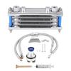 Motorcycle Oil Cooler Radiator Set Motorcycle Engine Oil Cooling Radiator System Kit Fit for CB CG Engine 100CC-250CC Dirt Bike