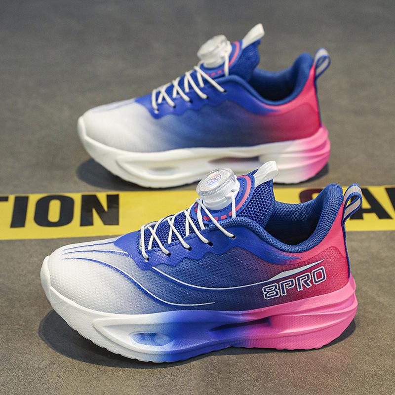 Children's sports shoes summer mesh new running shoes primary school students physical education class running shoes soft sole shock-absorbing breath