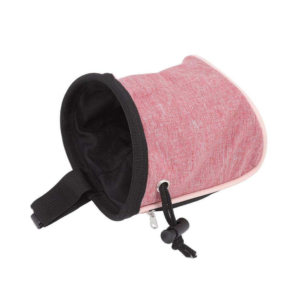 Dog Treat Pouch Collapsible Dog Walking Bag with Built In Poop Bag Dispenser for Travel Walking Outdoor