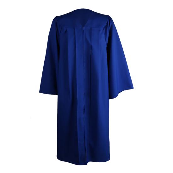 Toque et Robe de Diplôme Couleur Unie Fermeture Éclair Unisexe Mat Lâche Bachelor Cap Robe pour Adulte