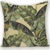New Nordic Green Plant Printed Pillow Case Sofa Pillow Leaf Series Decorative Pillow Linen