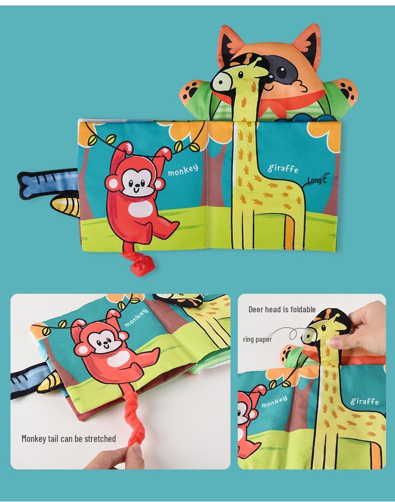 Bite-Resistant Interactive 3D Finger Cloth Book for Early Childhood Learning
