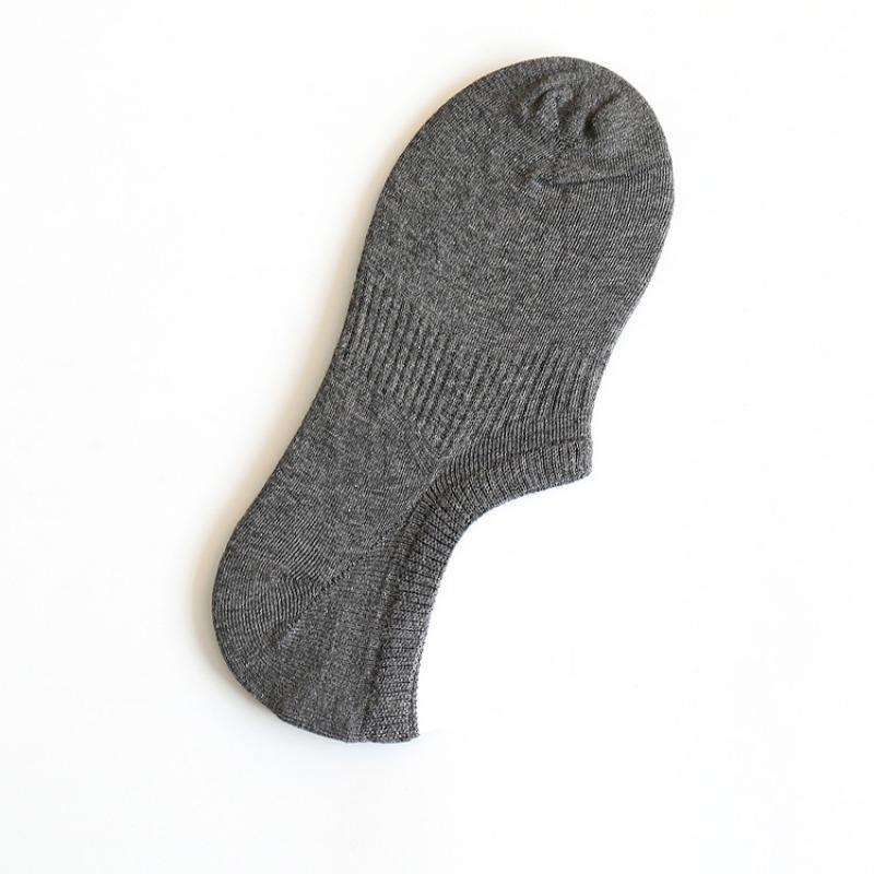 

Женские летние тонкие невидимые носки с не скользящей пяткой и мелким вырезом 1 pair темно-серого