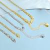 Women Girls Barefoot Ankle Jewelry 14K Gold Plated Summer Beach Gift Waterproof Stainless Steel Twist Rope Anklet Foot Bracelet