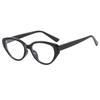 Black Oval Computer Glasses Frame Women Men Anti Blue Light Glasses Ellipse Eyewear Blocking Optical Spectacle Round Eyeglasses