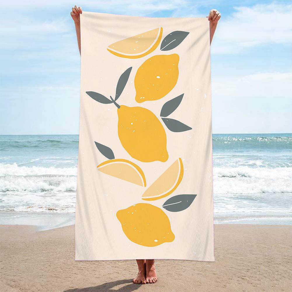 Cute Strawberry Beach Towel Pink Fruit Print Microfiber Bath Towel Soft Quick Dry Towel Beach Pool Travel Camping Summer