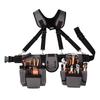 Adjustable Tool Belt for Men with Suspenders and Multi Pockets Ideal for Carpenters Construction Workers and Gardeners