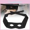 Zorro Style Eye Mask For Halloween Parties Durable Fabric Costume Accessory