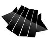 6 Pezzi Accessori Auto per Honda Civic 10ª 2016 2017 2018 2019 2020 Kit di Rivestimento Nero Lucido per Montanti Finestrini Portiere Nuovo