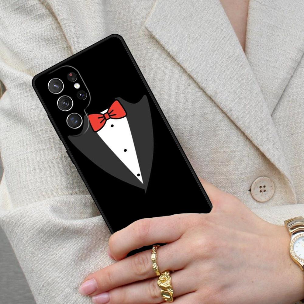 Man Suit Shirt Tie Cell Phone Case for Samsung Galaxy S26 Ultra S25 S24 S23 S22 S21 S20 Note10 Cover