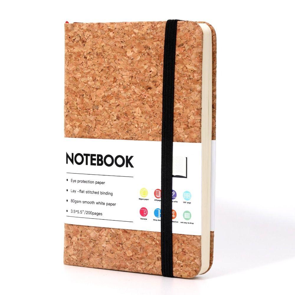 PU Leather A6 Notebook Printed Pattern Writing Book Portable Diary Book  Gift