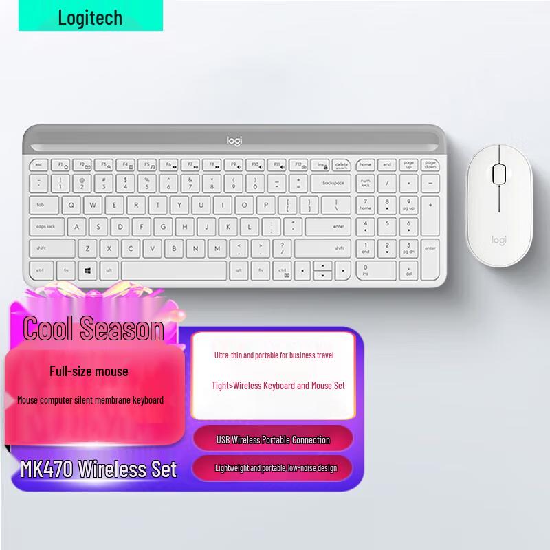 

Logitech MK470 Ultra-Thin Wireless Keyboard and Mouse Combo