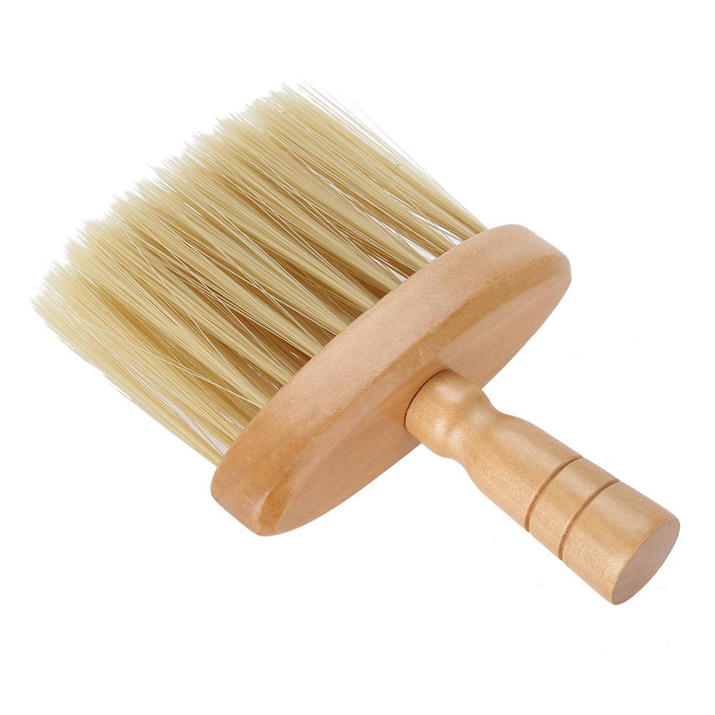 Neck Face Duster Brush Salon Hair Cleaning Wooden Sweep Brush Hair Cut Hairdressing Tool