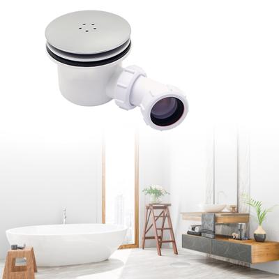 Modern Metal Shower Waste 90mm Long Lasting Shower Tray Waste Bathroom Floor Drain Deodorizes Perfect Fit for 90mm Trays