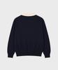 WORK ON BODY OFF Par Semi-Overfit Two-Tone Collar Knit [Navy]