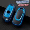 Leather TPU Car Key Case Cover For Opel Vauxhall Astra K Corsa E For Buick Verano ENCORE GX GL6 Folding Keys Shell Accessories