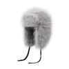 New winter silver silk plush hat thickened thermal hat cold-proof fluffy hat autumn and winter imitation fox hair showing small face hat