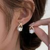 Pair Cross Shaped Stud Earrings Versatile Daily Wear Simple Elegant Cute Noble Ear Accessories Suitable for Daily Commuting