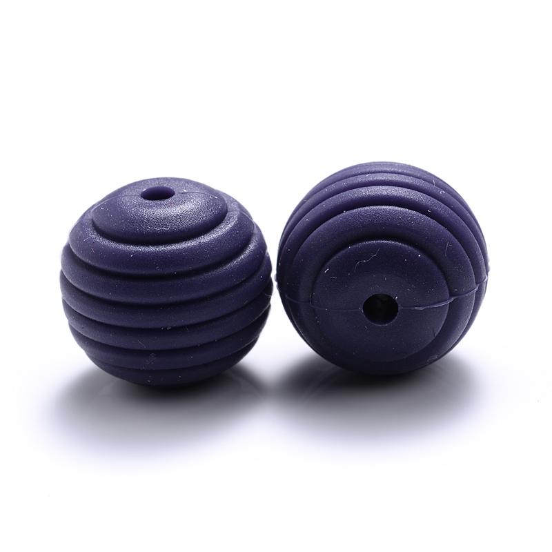 10 Stück/Los 15mm Baby-Silikonperlen Beißringe für 4-6 Monate Spiral-Lebensmittelechtes Silikon Beißring Schnuller Kette Halskette Herstellung