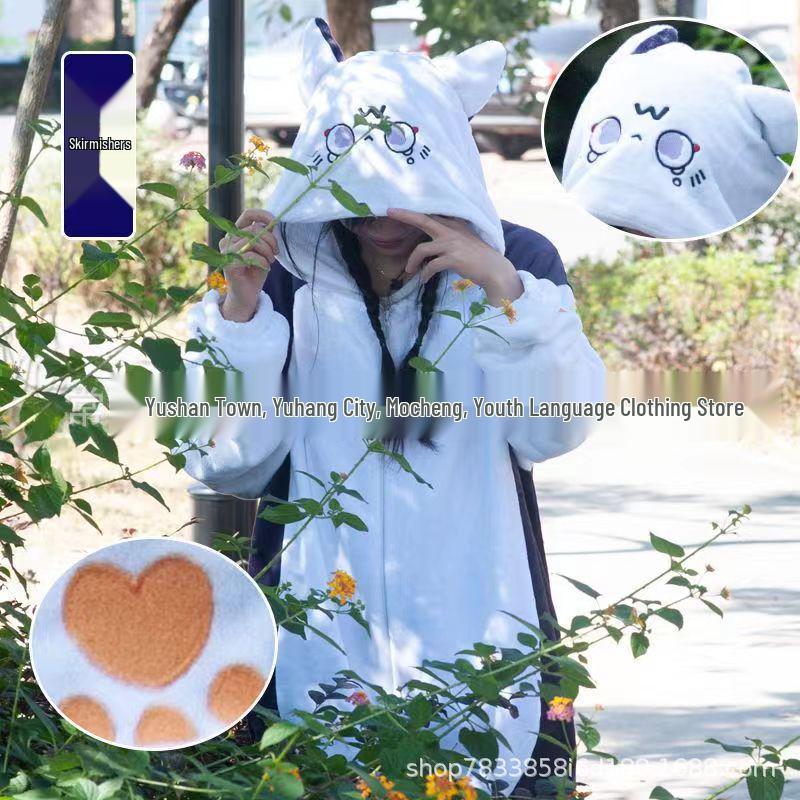 Autumn & Winter Anime Nezha Ao Bing & Genshin Zhongli Dragon Flannel Jumpsuit for Men & Women