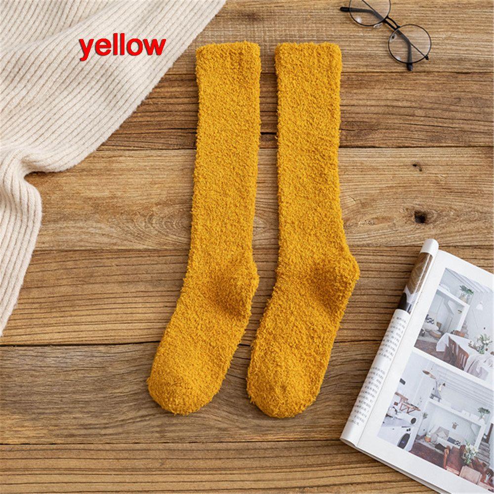 Fashion Men Women Thick Soft Winter Warm Coral Velvet Socks Fluffy Cosy Sleep Socks Bed Floor