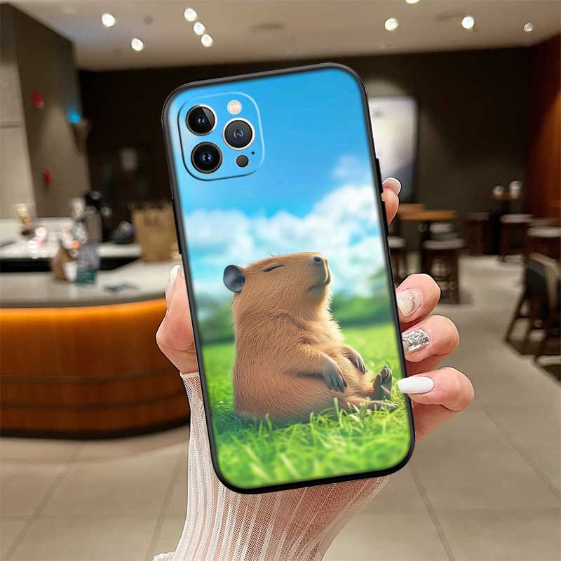 

NH13 Cartoon Capybara New High-End Shell Phone Case for Redmi Note 13 14 Pro+ Plus A3 A3X 13X 13C 13R 14S 14C 14R Redmi Note 14S