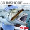 Saltwater Lure 3D Inshore Twitch Bait 110mm Green Mackerel YO-ZURI (SS) Color