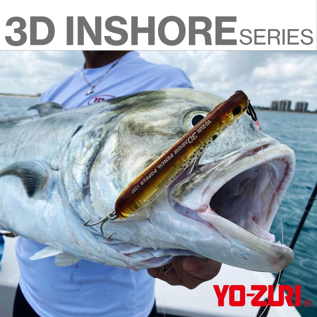 Saltwater Lure 3D Inshore Twitch Bait 110mm Green Mackerel YO-ZURI (SS) Color